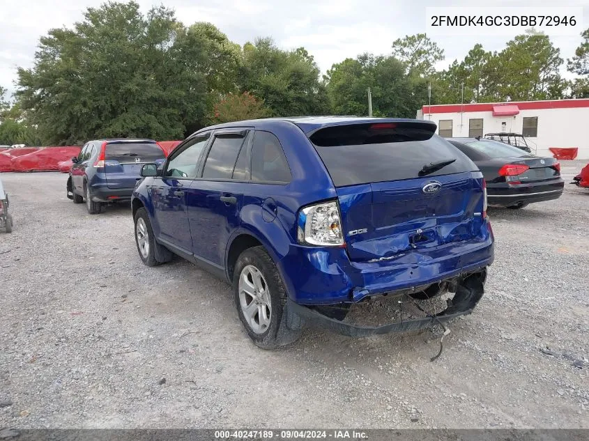 2FMDK4GC3DBB72946 2013 Ford Edge Se