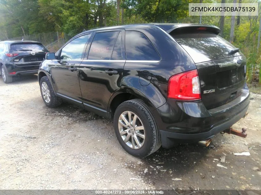 2013 Ford Edge Limited VIN: 2FMDK4KC5DBA75139 Lot: 40247273