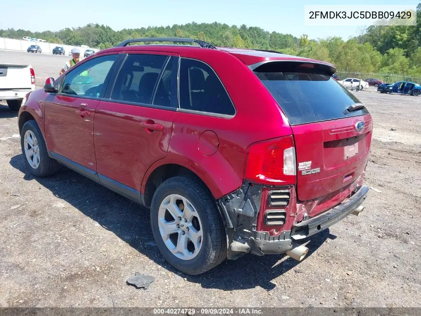 2013 Ford Edge Sel VIN: 2FMDK3JC5DBB09429 Lot: 40274729