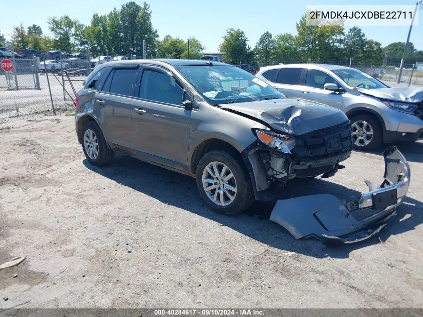 2013 Ford Edge Sel VIN: 2FMDK4JCXDBE22711 Lot: 40284617