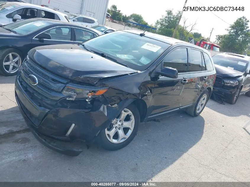 2013 Ford Edge Sel VIN: 2FMDK3JC6DBC73448 Lot: 40285077