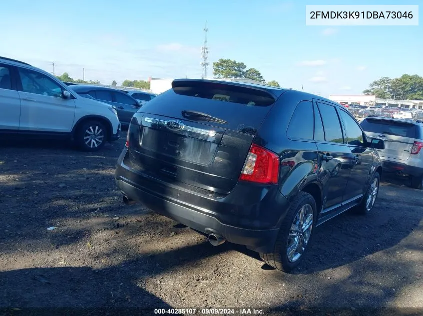 2013 Ford Edge Limited VIN: 2FMDK3K91DBA73046 Lot: 40285107