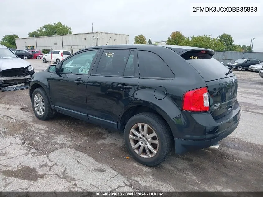 2013 Ford Edge Sel VIN: 2FMDK3JCXDBB85888 Lot: 40291613