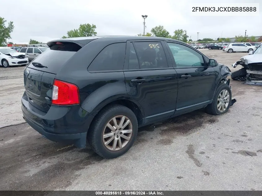 2013 Ford Edge Sel VIN: 2FMDK3JCXDBB85888 Lot: 40291613