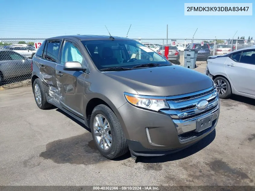 2FMDK3K93DBA83447 2013 Ford Edge Limited