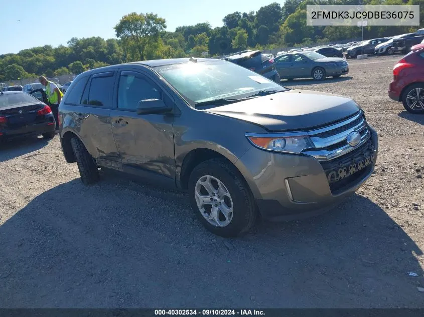 2013 Ford Edge Sel VIN: 2FMDK3JC9DBE36075 Lot: 40302534