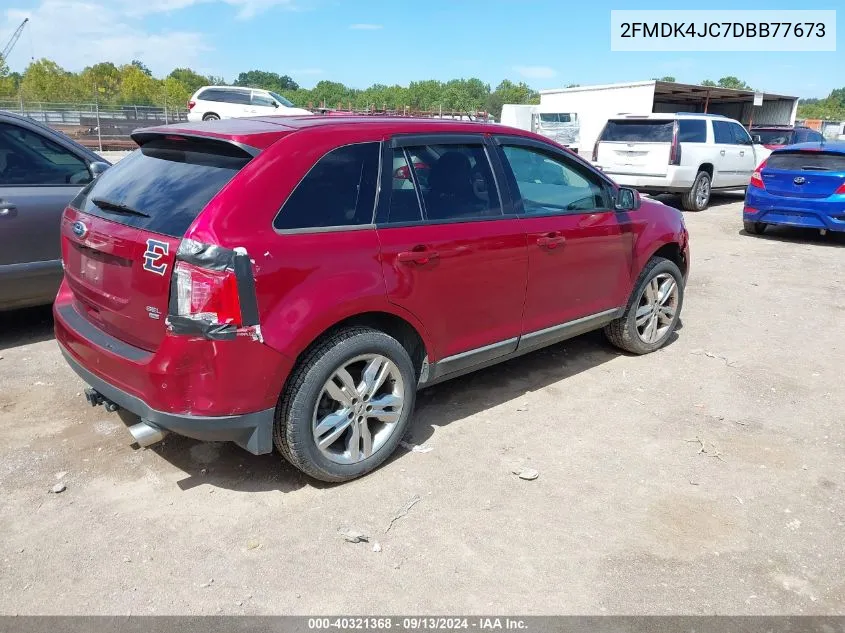 2013 Ford Edge Sel VIN: 2FMDK4JC7DBB77673 Lot: 40321368