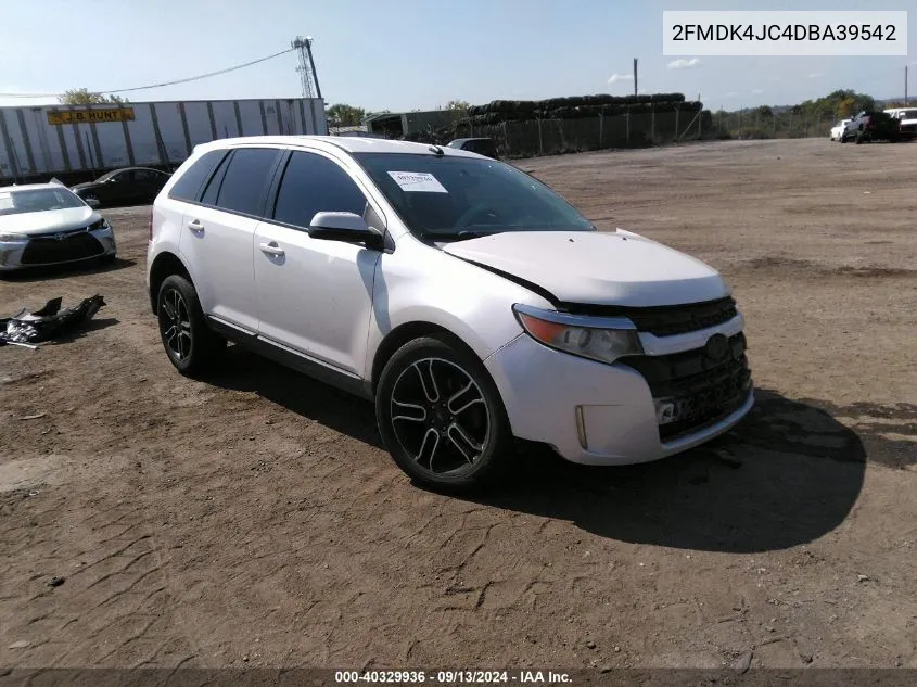 2013 Ford Edge Sel VIN: 2FMDK4JC4DBA39542 Lot: 40329936