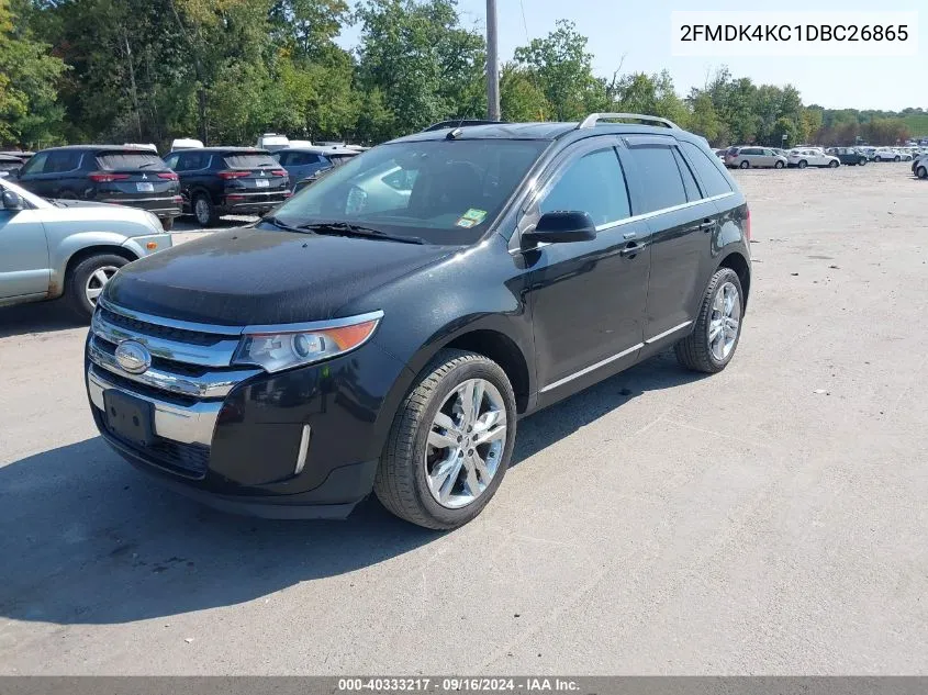 2FMDK4KC1DBC26865 2013 Ford Edge Limited