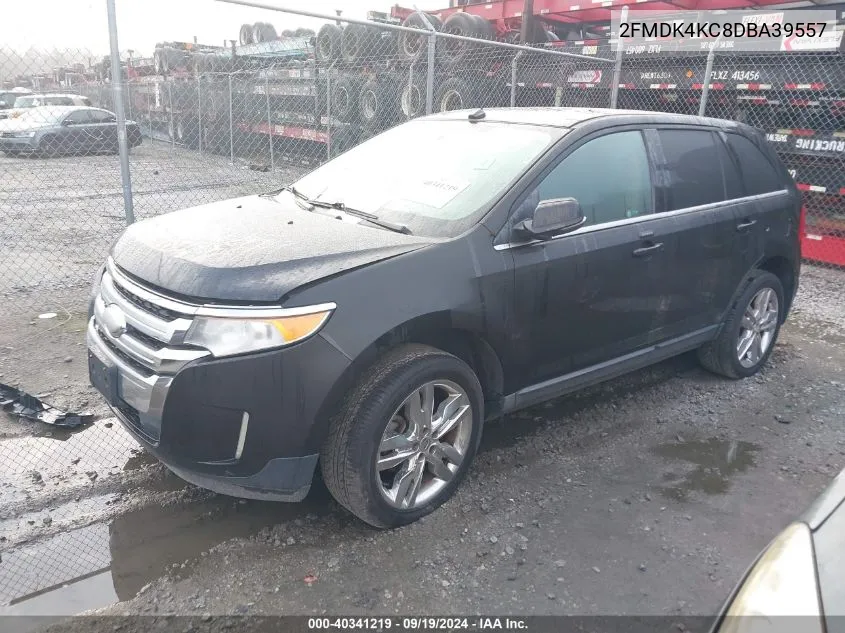 2013 Ford Edge Limited VIN: 2FMDK4KC8DBA39557 Lot: 40341219