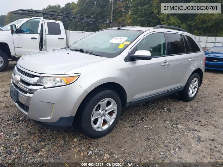 2013 Ford Edge Sel VIN: 2FMDK3JC0DBE30701 Lot: 40342727