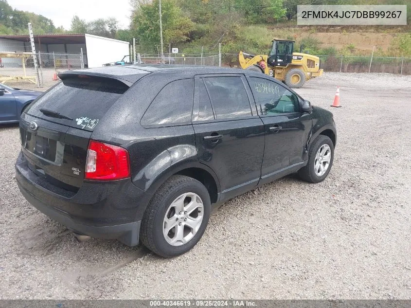 2013 Ford Edge Sel VIN: 2FMDK4JC7DBB99267 Lot: 40346619