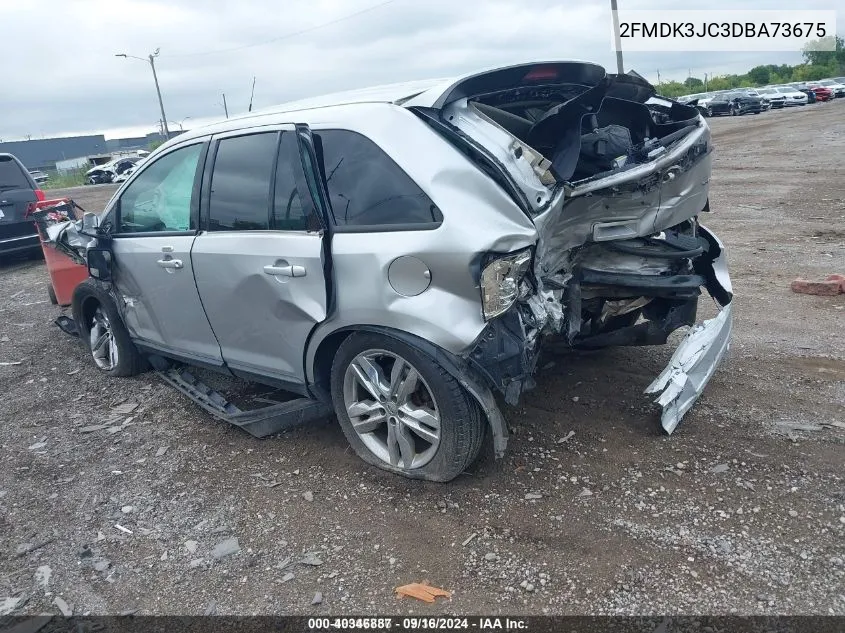 2013 Ford Edge Sel VIN: 2FMDK3JC3DBA73675 Lot: 40346887