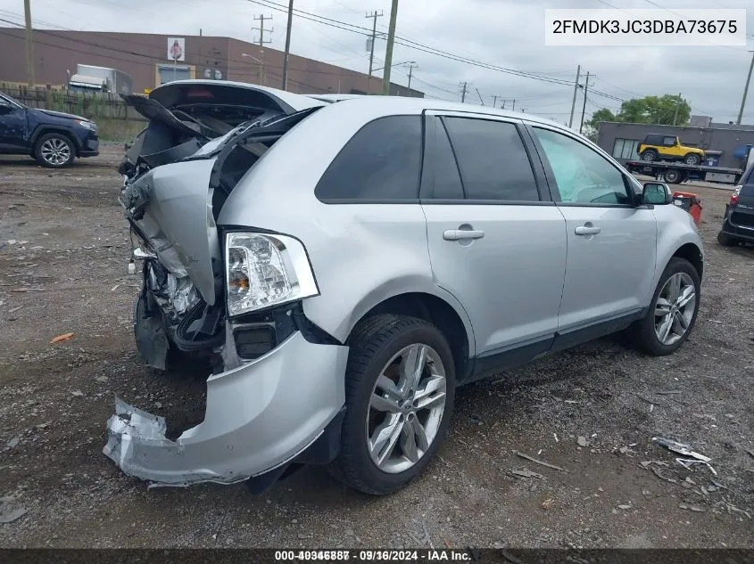 2013 Ford Edge Sel VIN: 2FMDK3JC3DBA73675 Lot: 40346887