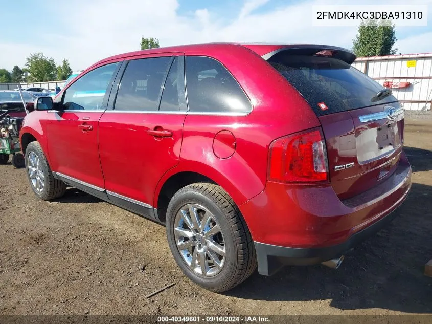 2FMDK4KC3DBA91310 2013 Ford Edge Limited