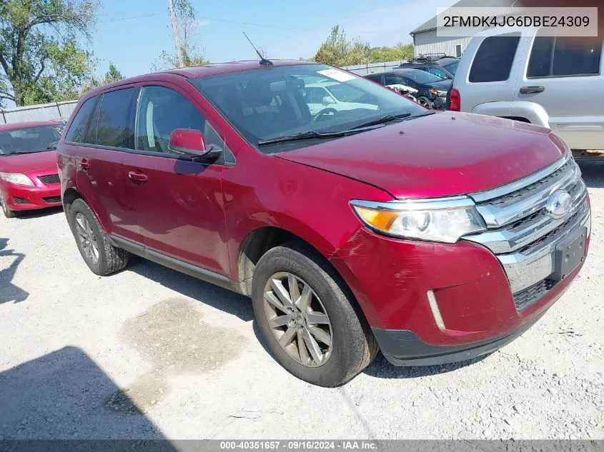 2013 Ford Edge Sel VIN: 2FMDK4JC6DBE24309 Lot: 40351657