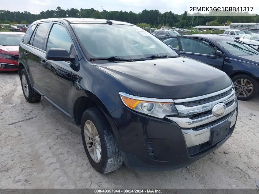 2013 Ford Edge Se VIN: 2FMDK3GC1DBB41317 Lot: 40357944