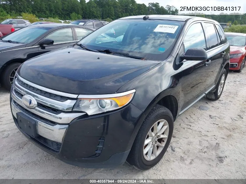 2013 Ford Edge Se VIN: 2FMDK3GC1DBB41317 Lot: 40357944