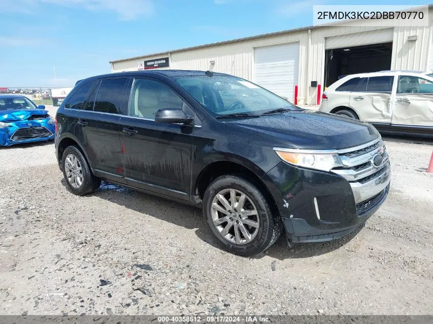 2013 Ford Edge Limited VIN: 2FMDK3KC2DBB70770 Lot: 40358512