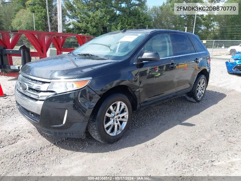 2013 Ford Edge Limited VIN: 2FMDK3KC2DBB70770 Lot: 40358512