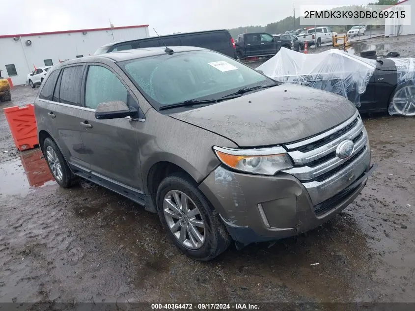 2013 Ford Edge Limited VIN: 2FMDK3K93DBC69215 Lot: 40364472