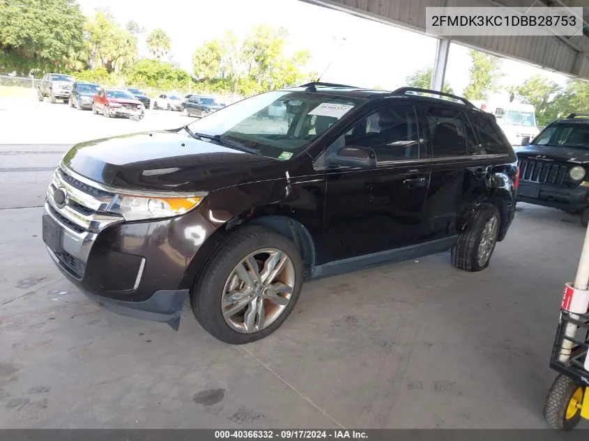 2013 Ford Edge Limited VIN: 2FMDK3KC1DBB28753 Lot: 40366332