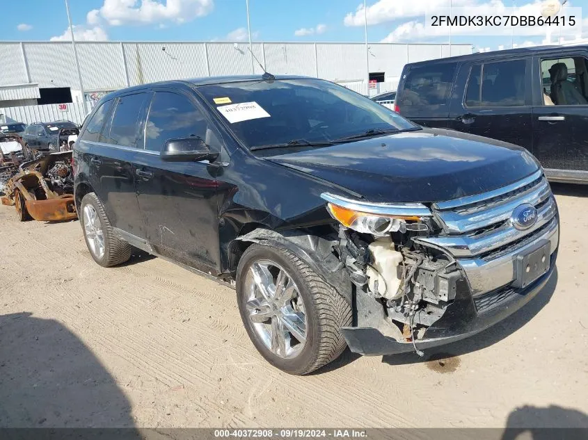 2013 Ford Edge Limited VIN: 2FMDK3KC7DBB64415 Lot: 40372908