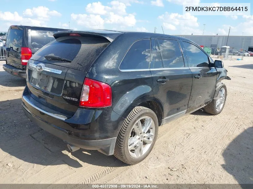 2013 Ford Edge Limited VIN: 2FMDK3KC7DBB64415 Lot: 40372908