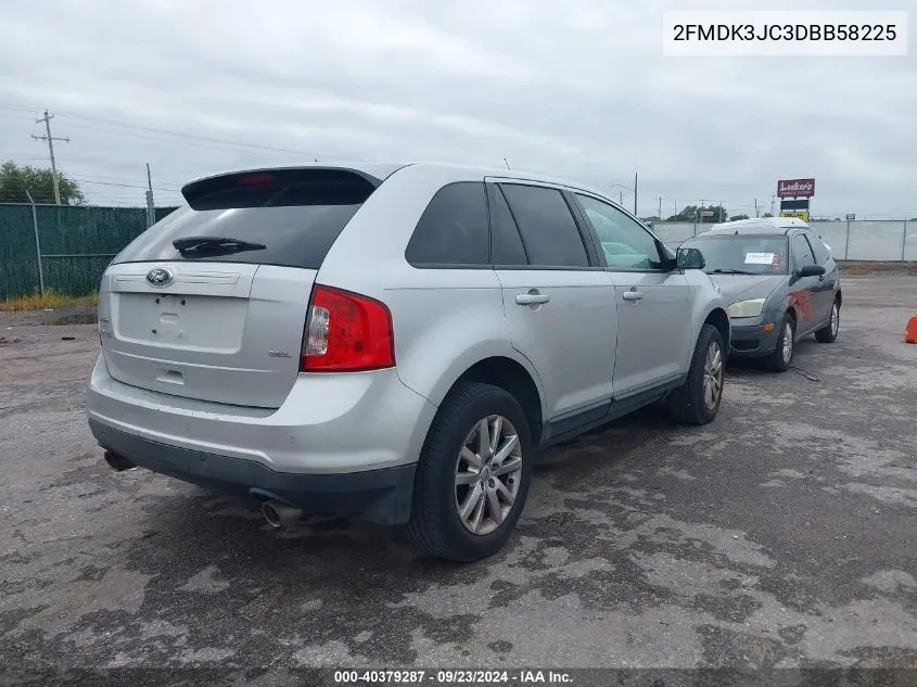 2013 Ford Edge Sel VIN: 2FMDK3JC3DBB58225 Lot: 40379287