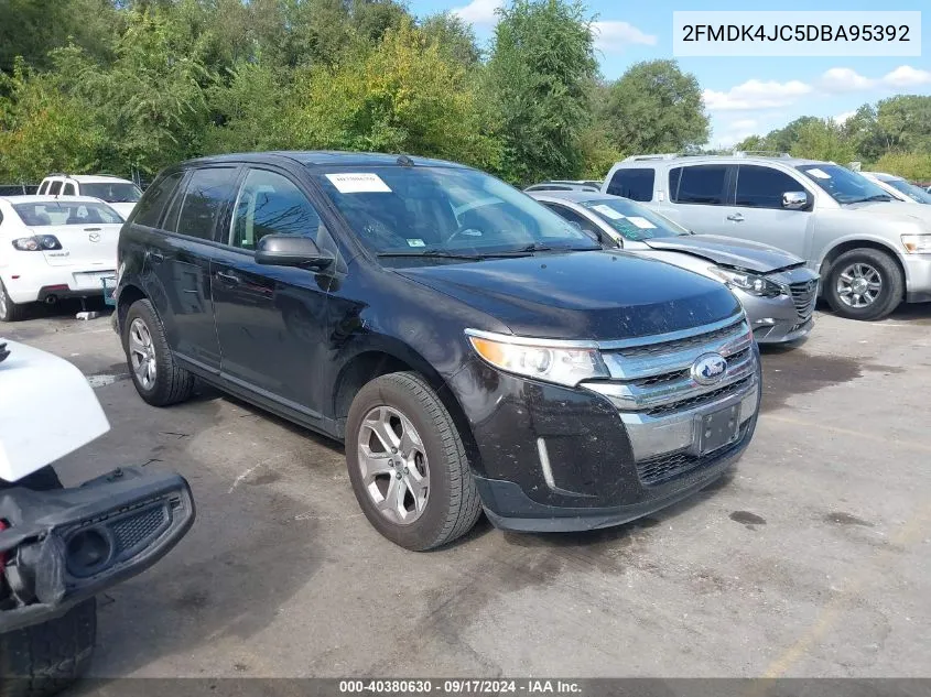 2013 Ford Edge Sel VIN: 2FMDK4JC5DBA95392 Lot: 40380630