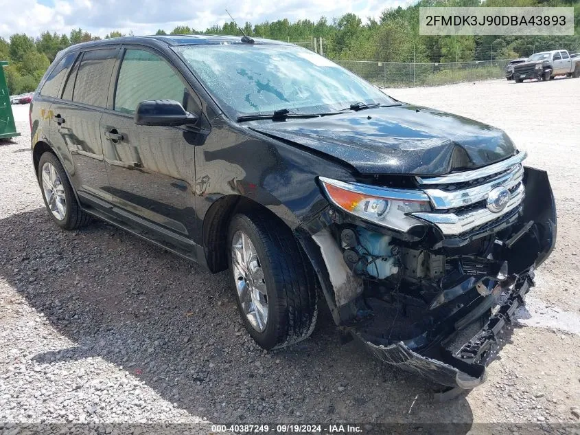 2013 Ford Edge Sel VIN: 2FMDK3J90DBA43893 Lot: 40387249