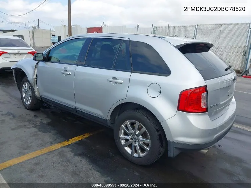 2013 Ford Edge Sel VIN: 2FMDK3JC2DBC78520 Lot: 40390553