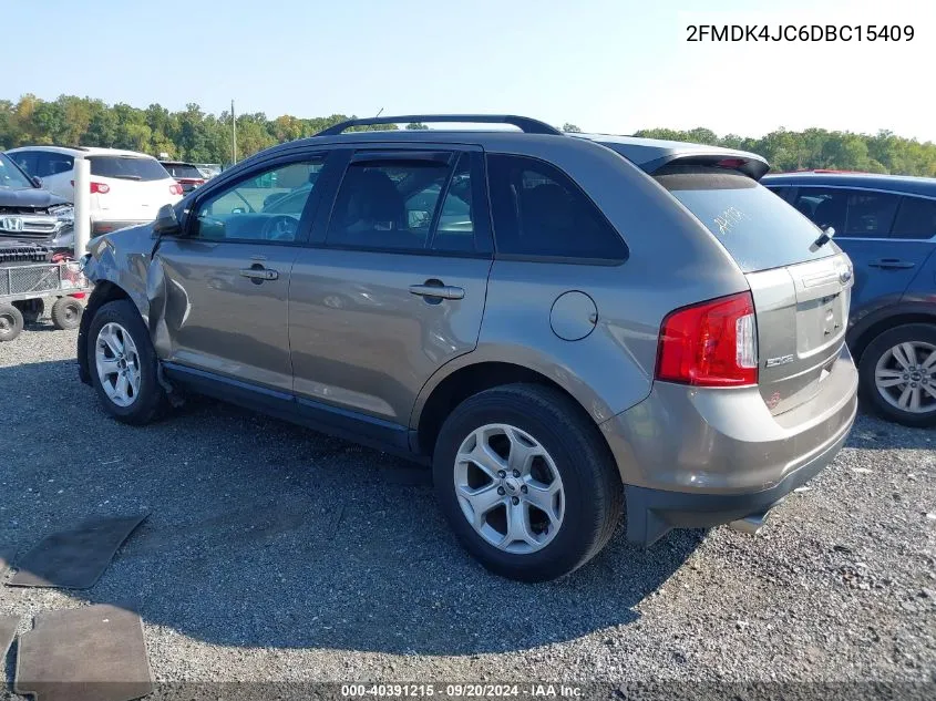 2013 Ford Edge Sel VIN: 2FMDK4JC6DBC15409 Lot: 40391215