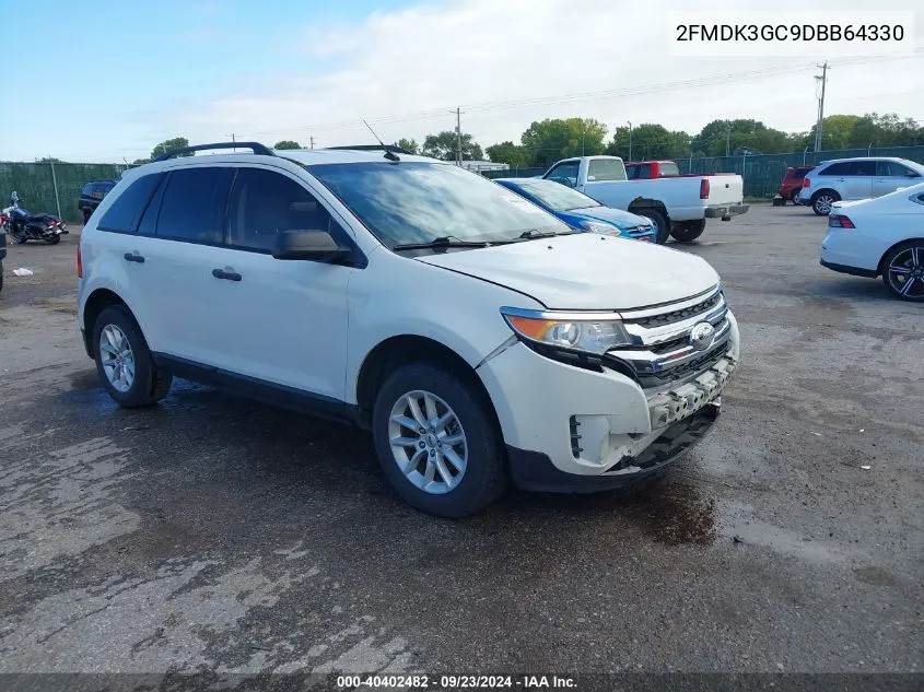 2013 Ford Edge Se VIN: 2FMDK3GC9DBB64330 Lot: 40402482