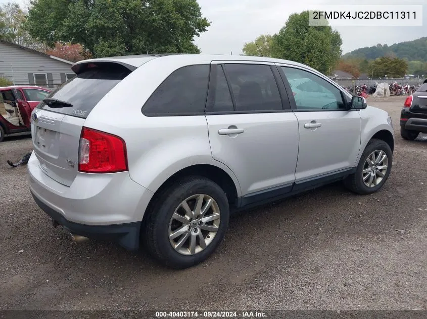 2013 Ford Edge Sel VIN: 2FMDK4JC2DBC11311 Lot: 40403174