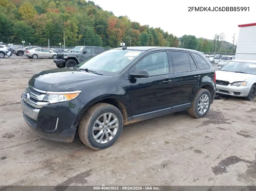 2013 Ford Edge Sel VIN: 2FMDK4JC6DBB85991 Lot: 40403633