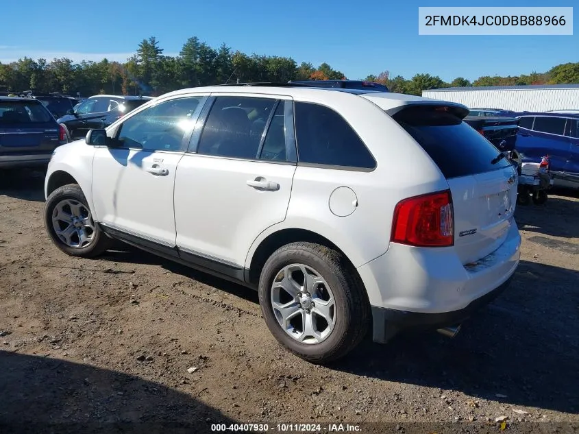 2013 Ford Edge Sel VIN: 2FMDK4JC0DBB88966 Lot: 40407930