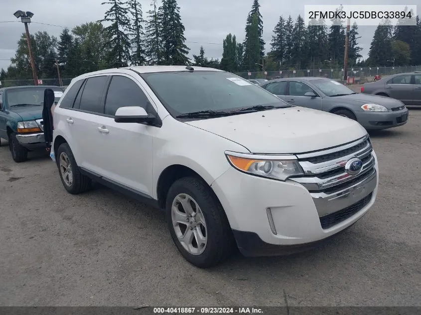 2013 Ford Edge Sel VIN: 2FMDK3JC5DBC33894 Lot: 40418867