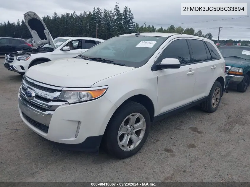 2013 Ford Edge Sel VIN: 2FMDK3JC5DBC33894 Lot: 40418867