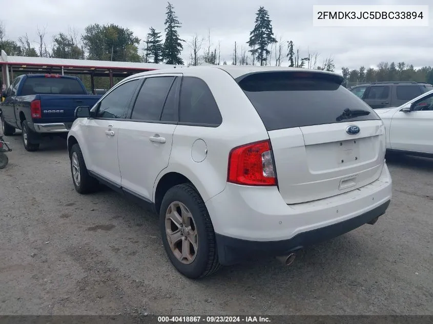 2013 Ford Edge Sel VIN: 2FMDK3JC5DBC33894 Lot: 40418867