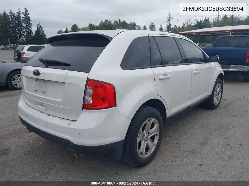 2013 Ford Edge Sel VIN: 2FMDK3JC5DBC33894 Lot: 40418867