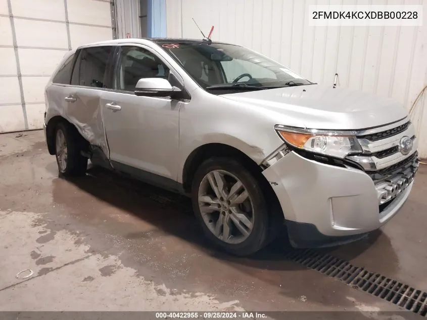 2013 Ford Edge Limited VIN: 2FMDK4KCXDBB00228 Lot: 40422955