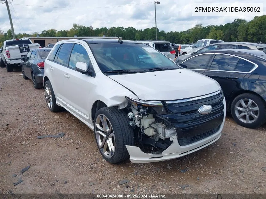 2013 Ford Edge Sport VIN: 2FMDK3AK1DBA35062 Lot: 40424980