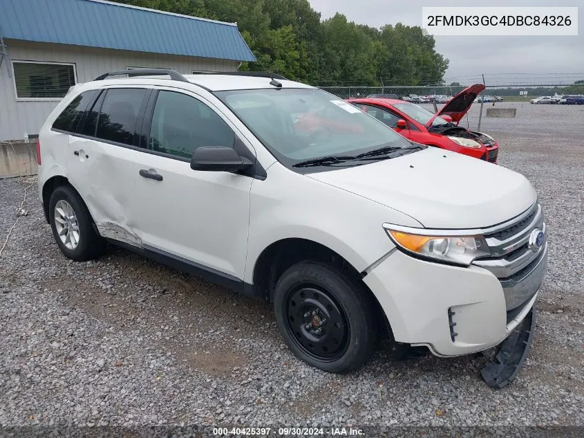 2013 Ford Edge Se VIN: 2FMDK3GC4DBC84326 Lot: 40425397