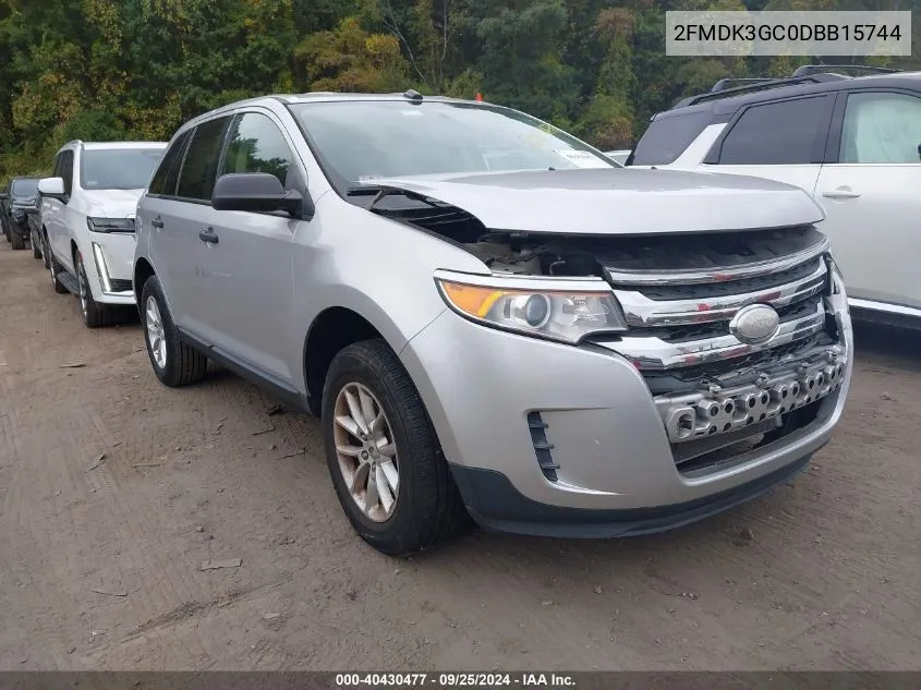 2013 Ford Edge Se VIN: 2FMDK3GC0DBB15744 Lot: 40430477