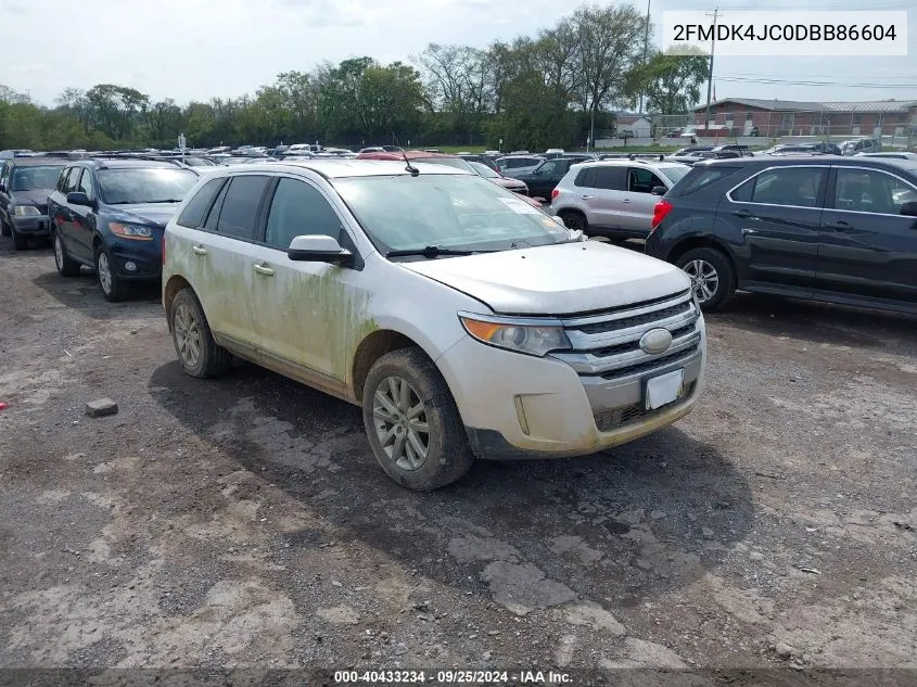 2013 Ford Edge Sel VIN: 2FMDK4JC0DBB86604 Lot: 40433234