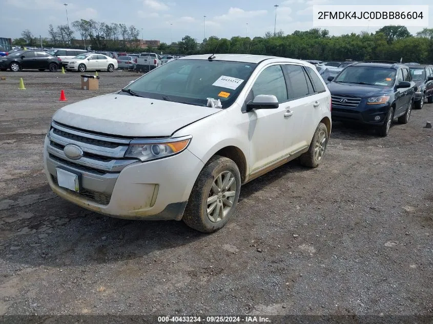 2013 Ford Edge Sel VIN: 2FMDK4JC0DBB86604 Lot: 40433234