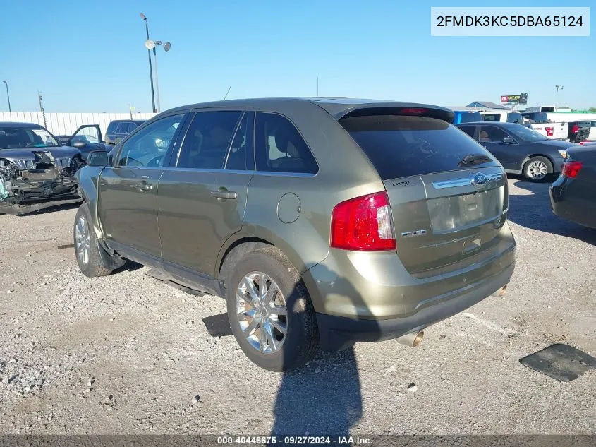 2013 Ford Edge Limited VIN: 2FMDK3KC5DBA65124 Lot: 40446675