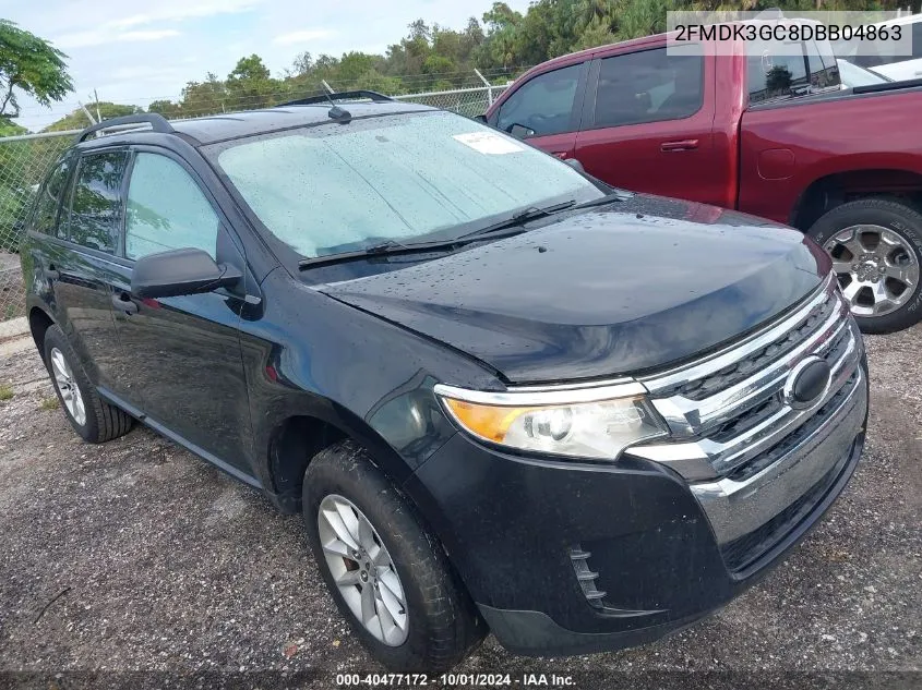 2013 Ford Edge Se VIN: 2FMDK3GC8DBB04863 Lot: 40477172