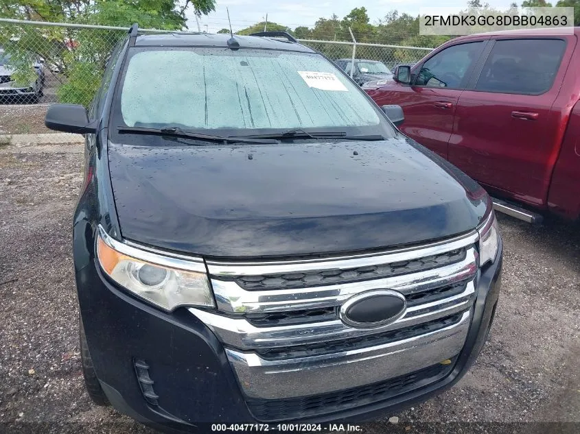 2013 Ford Edge Se VIN: 2FMDK3GC8DBB04863 Lot: 40477172